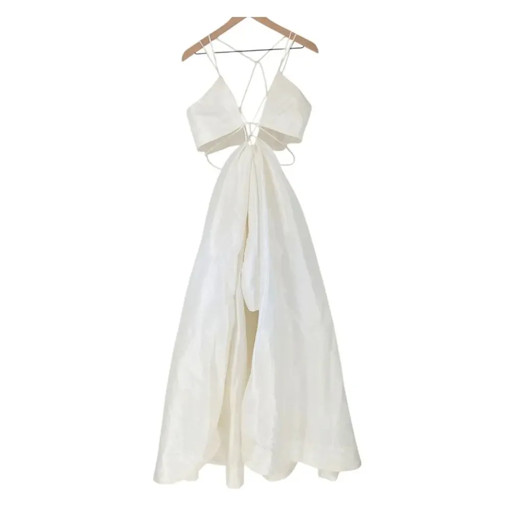 Helen O’Connor Super Nova Wedding Dress Silk Organza Open Back Bridal Gown NWT